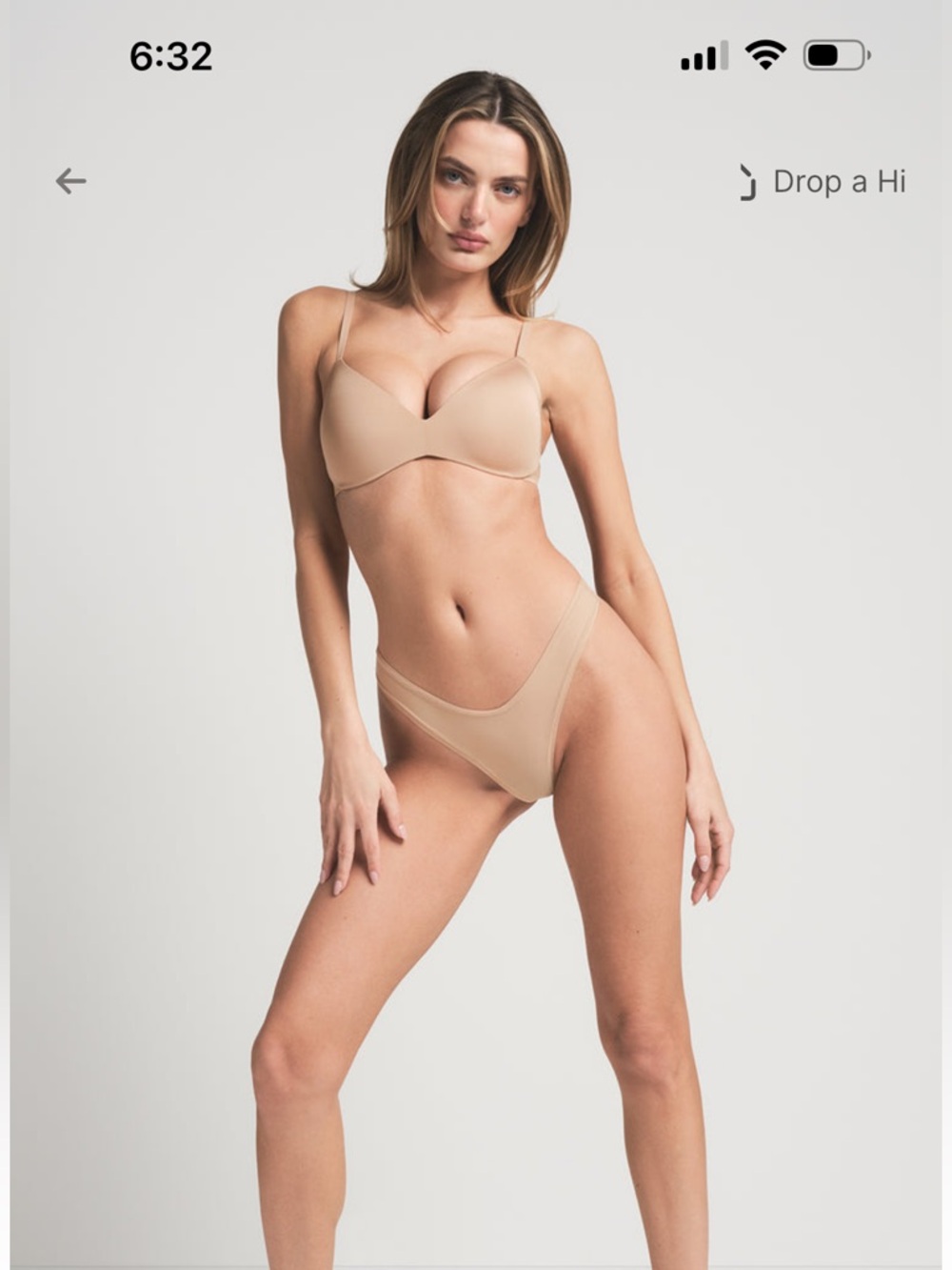 🆕💖SKIMS 38DD Ultra Push Up Plunge Bra in Sand